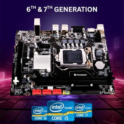 Consistent H-110 Motherboard 6th,7th Gen i3, i5, i7, DDR4 Slots for RAM, Motherboard with SATA II&III, 3Year Warranty - Image 6