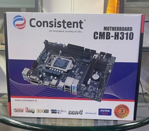 Consistent H-310 Motherboard 7th 8th Gen i3, i5, i7, DDR4 Slots for RAM, Motherboard with Nvme slot , 3Year Warranty - Image 1