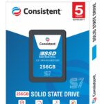 Consistent SSD 256GB 2.5 Inch SATA Internal SSD - Read: 550MB/s & Write: 500MB/s - Solid-State Drive 5 Year Warranty (256, GB)