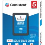 Consistent 2.5 1 TB SSD with SATA III Interface, 6Gb/s,Read/Write Speed Upto - 570/500 MB/s, 5 Years Warranty.