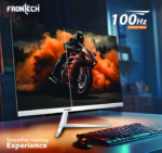 FRONTECH 24 Inch (60.45 Cm) LED Monitor, IPS Panel, 250 Nits, 100Hz, FHD 1920x1080, HDMI, VGA, Slim Bezel Design & Wall Mountable, (MON-0072,White) - Image 2