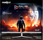 FRONTECH LED Monitor 24 inch (60.4 cm), 250 nits, 100Hz, Full HD 1920x1080, IPS Panel, HDMI, VGA, Built-in Speakers, Ultra Slim Bezel, 3 Years Warranty (MON-0089) - Image 2