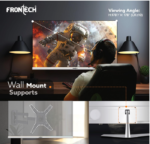 FRONTECH LED Monitor 24 inch (60.4 cm), 250 nits, 100Hz, Full HD 1920x1080, IPS Panel, HDMI, VGA, Built-in Speakers, Ultra Slim Bezel, 3 Years Warranty (MON-0089) - Image 3