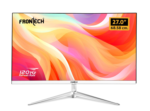 FRONTECH 27 Inch Ultima Series LED Monitor | Refresh Rate 120Hz,IPS Panel | Full HD 1080p, Wall Mountable-Slim & Stylish Design | HDMI & VGA Ports,Built-in Speaker (MON-0086,White)