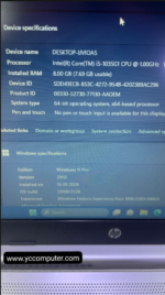 HP 340S G7 Notebook Laptop (10th Gen Core i5, 8GB RAM, 256GB SSD, Windows 11Pro 14 INCH With Adapter (PREOWNED) - Image 2
