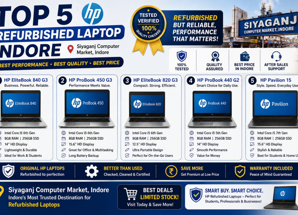 HP Refurbished Laptop Indore