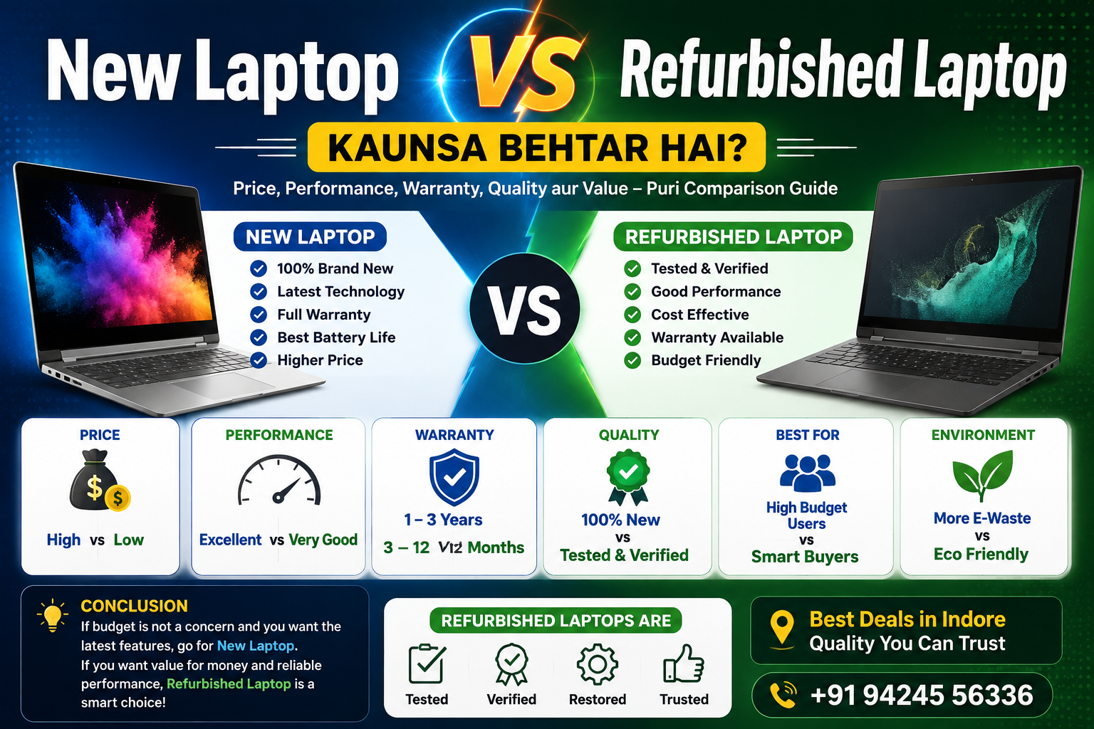 New Laptop vs Refurbished Laptop