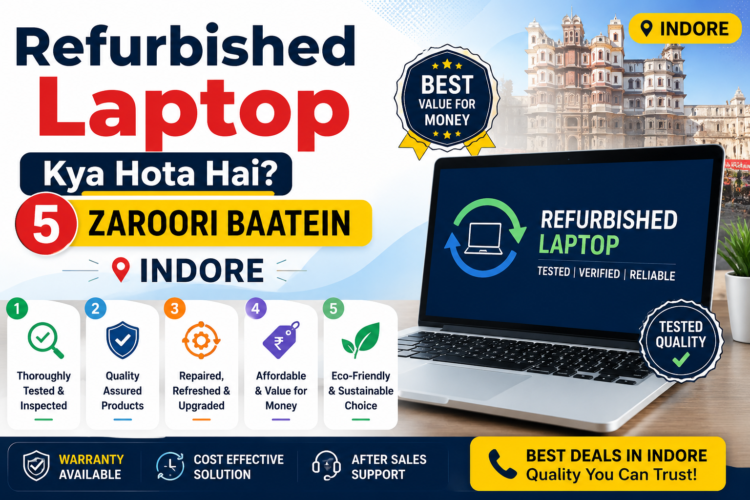 Refurbished Laptop Kya Hota Hai? 5 Zaroori Baatein | Indore